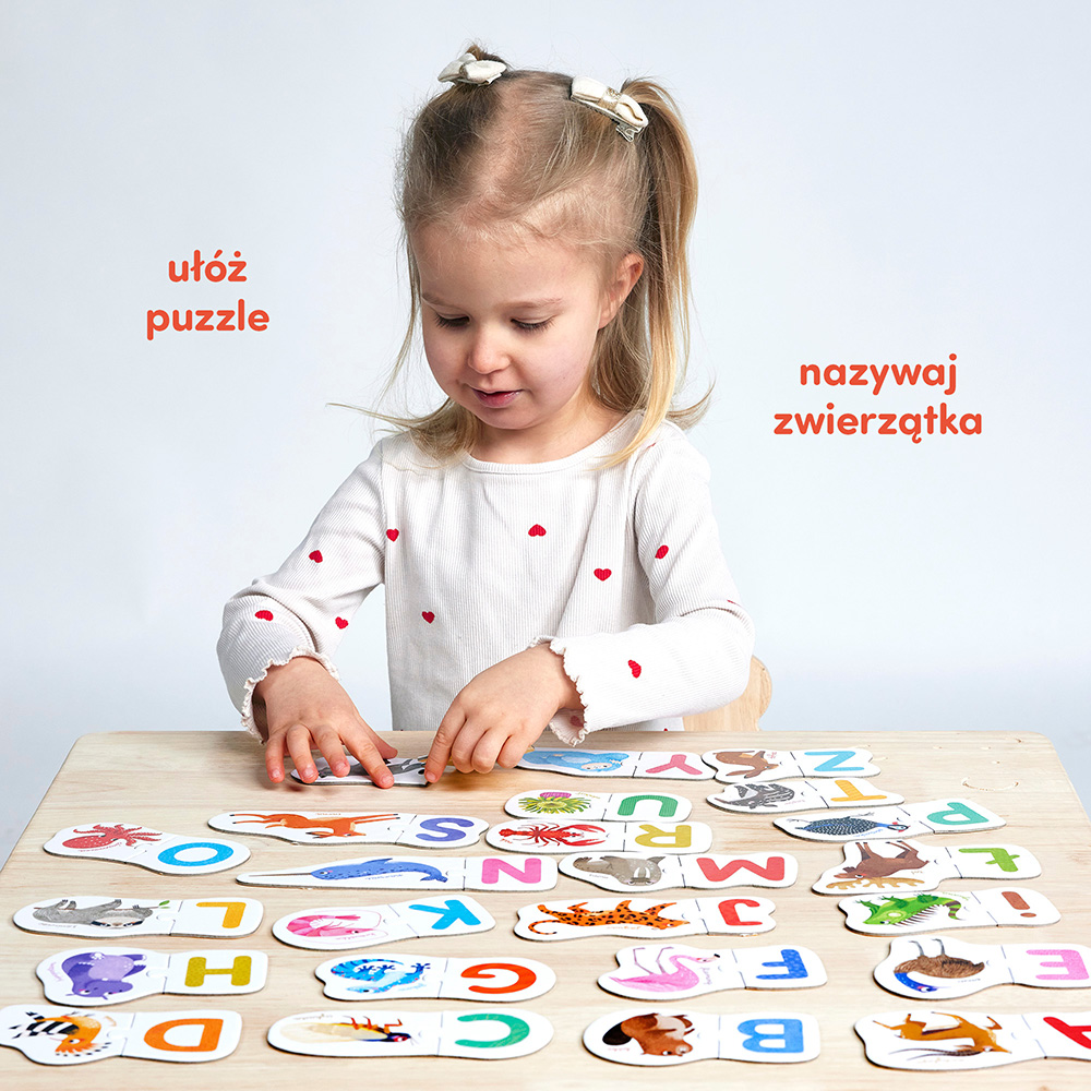 puzzle alfabet do nauki liter dla dzieci 3+