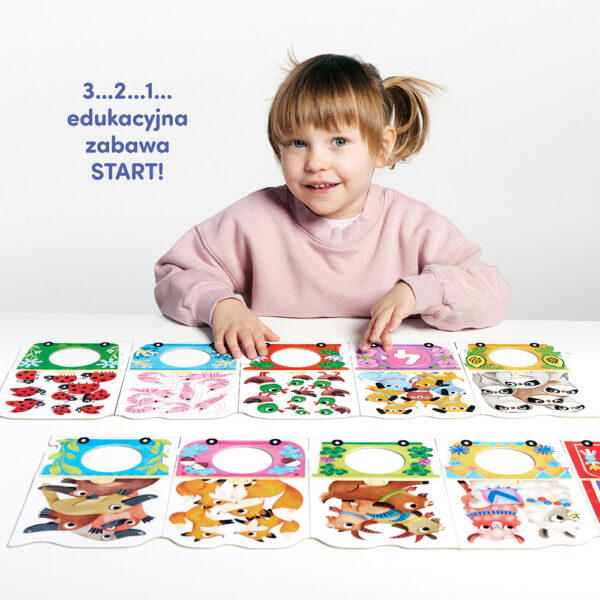 edukacyjne puzzle z cyferkami i koleczkami CzuCzu