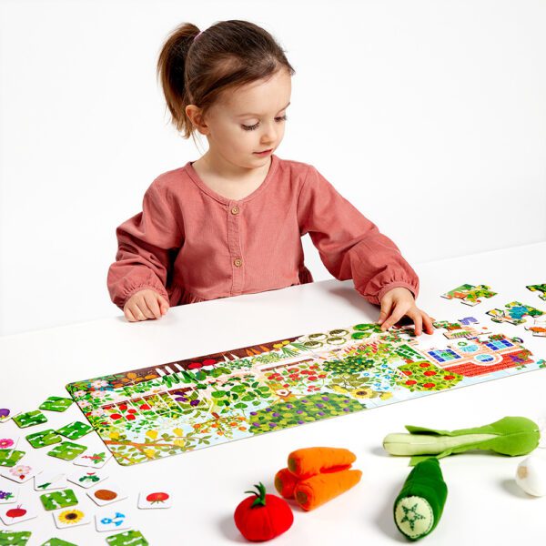 ukladanka Ogrod owoce i warzywa dla dzieci 3+