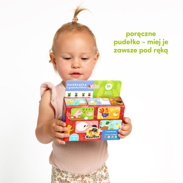 puzzle dla maluszka Zwierzatka z gospodarstwa