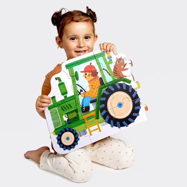 Traktor - duza podlogowa ukladanka dla malucha