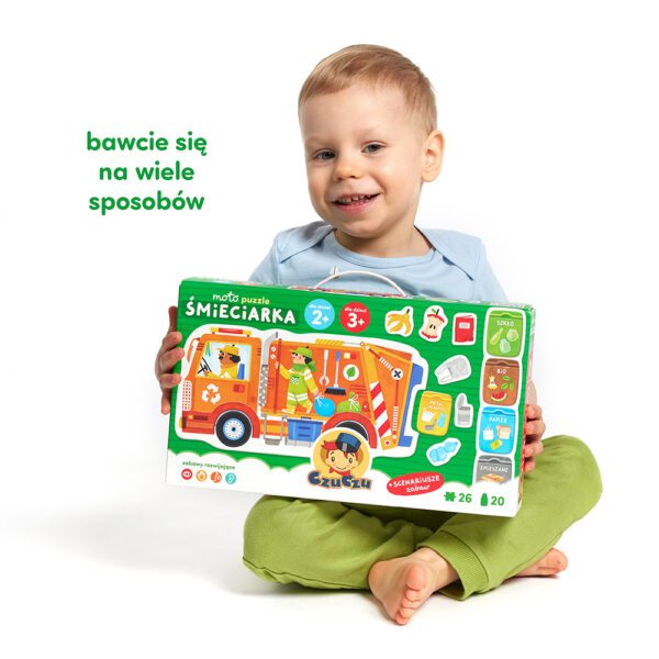 Smieciarka duze puzzle na prezent
